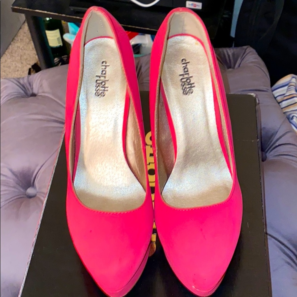 Hot Pink Platform Heels